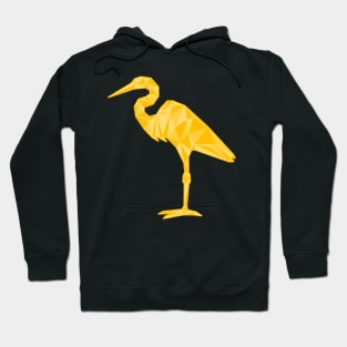 Low-poly Egret Hoodie